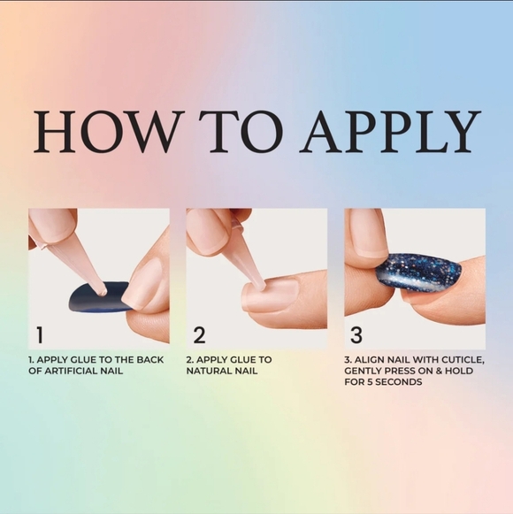 KISS Voguish Fantasy Press On Glue Nails In Clocks - Picture 8 of 8